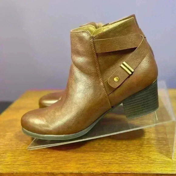 Natural Soul by Naturalizer Womens Calm Ankle Boot Whiskey Brown Size 10M - Picture 6 of 11